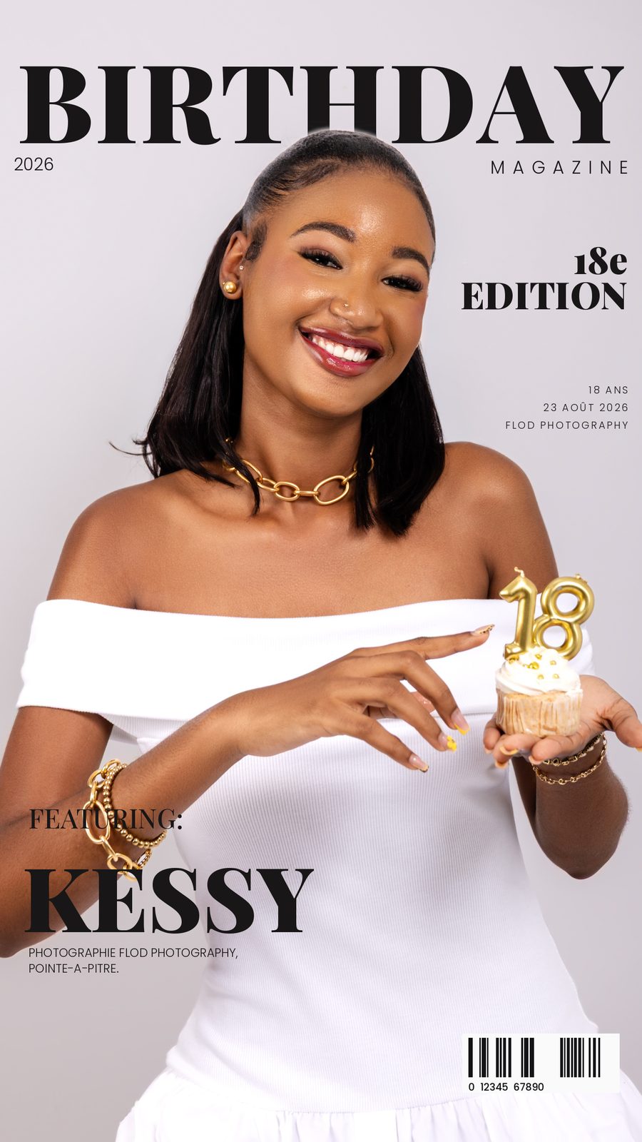 Couverture magazine anniversaire 18 ans réalisée par Flod Photography