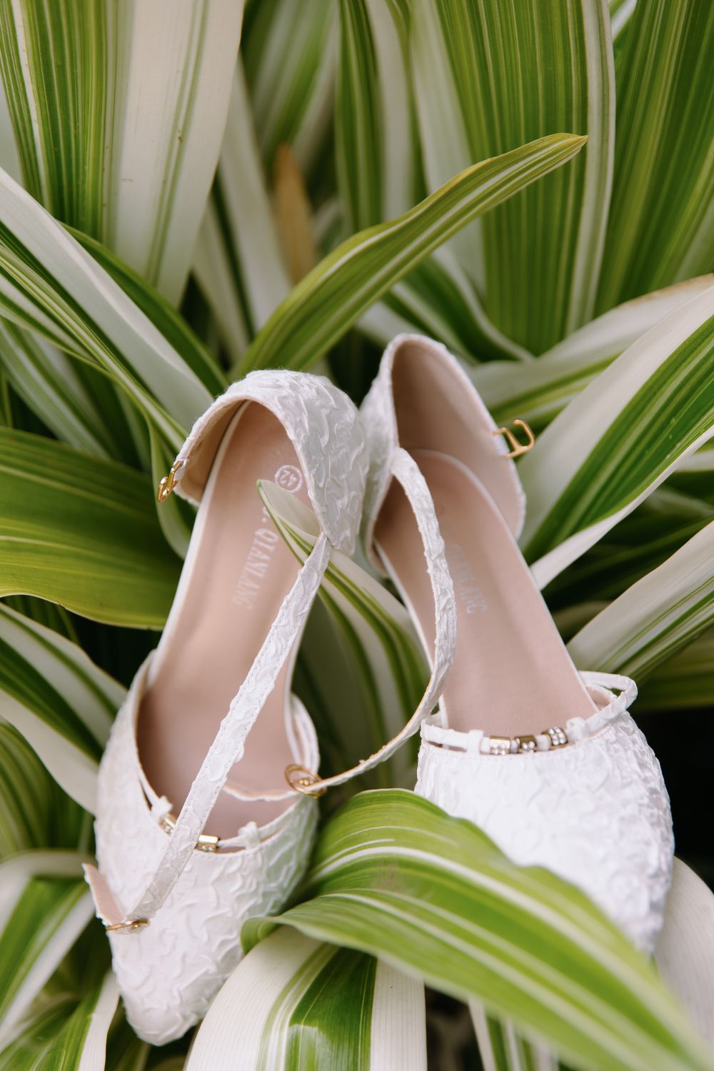 Détail chaussures de mariée